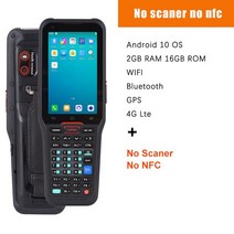 산업용 PDA 바코드 스캐너 휴대용 독서 단말기 견고한 모바일 안드로이드 10, 01 No scaner no nfc_02 AU
