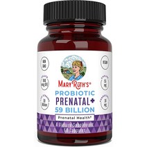 Vegan Prenatal Probiotic - MaryRuth의 590억 CFU 철분 Methylfolate ampamp 산전 비타민 입덧에 도움이 되는 미네랄 60개