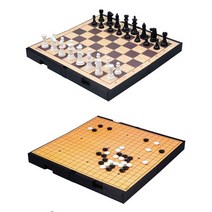 접이식보드판 체스 바둑 양면 자석 바둑두기 바둑게임 체스놀이 바둑판세트