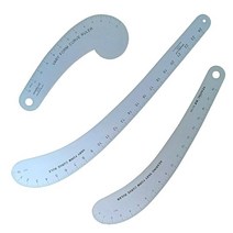 제도판 금속 다양한 형태 곡선 패션 디자인 인치 시스템 내구성 강한 알루미늄 바느질 프렌치 커브 의류