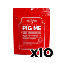 피그미 돼지껍데기튀김스낵 매운맛 저탄고지간식 20g x 10개, 단품
