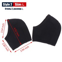 발뒤꿈치양말 힐링 발꿈치패드 풋 밴드 패드 발편한 신발 슬리퍼 깔창 아킬레스 건염 굳은 살 박차에 대한 2 개쌍 발바닥 발목 지원 양말 금이 간 통증 완화 발 뒤꿈치 패드 발, 스타일 4-L