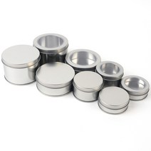 다목적 원형 틴케이스 투명틴케이스 철재원형보관함, 65x25mm - 막힘, 쿠팡 65x25mm - 투명창