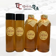 [항아리쑥초] 천연발효 사과식초 국내산 원액 100%, 사과식초 1L