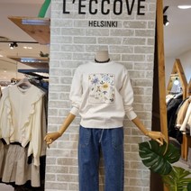 레코브 꽃자수 니트 티(LW31B1KN502X)
