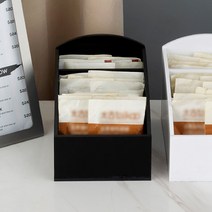 커피 티백보관 소품정리함 2p세트 티박스 커피보관함, 상세 참조