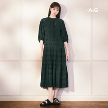 [론칭가 89 900원] 더엣지 23SS 플라워 아일렛 원피스
