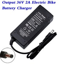 완속홈충전기42V 2A 전기 스쿠터 충전기 Li 배터리 팩 36V 2A 전기 자전거 호버 보드 밸런스 휠체어 배터, 42V 2A DC_미국