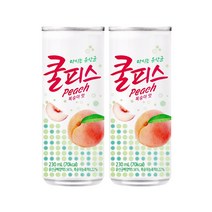 쿨피스 복숭아맛, 230ml, 18개