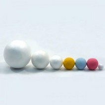 스티로폼구 - 31700, 노랑30mm 100개입