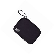 깔깔마켓 MJ21 사무용 멀티 방수 수납파우치 충전기 선정리 USB 전자기기 메모리카드볼펜, 블랙