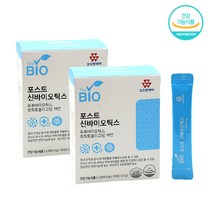 포스트바이오스틱 신바이오틱 유산균 2통 비피더스균 아연 GMP 식약처 인증 프로바이오틱스 장내 유익균 케어 관리 추천