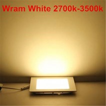 파워딜 Ac/dc 12 v/24 v 울트라 얇은 디자인 3 w 6 9w12w 15 25 led 천장 recessed 그리드 downlight 광장, 02 Warm White_10 24V 6W
