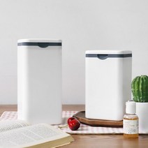 사무실 데스크 미니휴지통 화장대쓰레기통 슬림휴지통, 화이트 소형