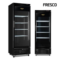 프레스코 프리미엄 직냉식 냉동고 올블랙 업소용 컵냉동쇼케이스 FRE-465DFAB, A지역
