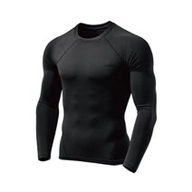 [BEED] 스포츠 이너 쾌동 이너 스포츠 전문점이 진심으로 생각한 컴프레션 이너 맨즈 긴팔 반소매 UV컷 블랙 긴팔 U넥 M사이즈