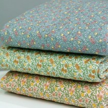 자투리 누빔 면20수 쉐비플라워 택1, 누빔 면20수 쉐비플라워 핑크