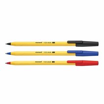 [KT알파쇼핑]모나미 153 스틱 볼펜 0.7 1.0 낱개 흑 적 청 유성 O, 0.7 적색_W64C917