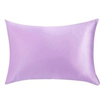 100% 자연 뽕나무 실크 베개 케이스 지퍼 커버 건강한 표준 퀸 킹 여러 가지 빛깔의, 07 light purple_04 40x60 cm