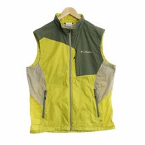 콜롬비아 카키베이지 컬러블럭 아웃도어조끼 남자 M 3393