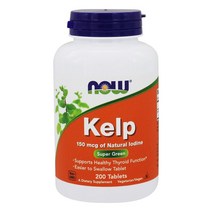 Now Foods Kelp 나우푸드 켈프 150mcg 아이오딘 요오드 200정