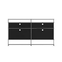 [무케] 디엘로_모듈가구 2x4 서랍장 C (스틸상판/바퀴X), 단품