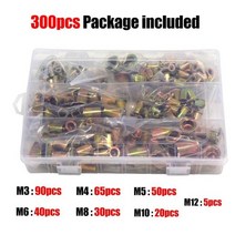 hifeson 619gun nut-tool rivet-nut insert threaded mandrels manual riveters nut gun for riveting rivn, 리벳 너트 300개 세트, 협력사
