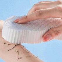 때밀이때타올 때밀이스펀지 때수건 저자극 목욕 욕실용품, No.01쓱삭때밀이1P화이트