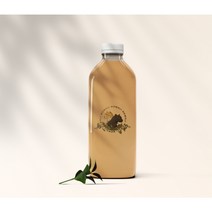 [모글리밀크티] 수제냉침 밀크티 베이스 원액 벌크1L, 피치/살구