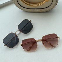 틴트 체인 여자 선글라스 샤샤