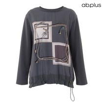 에이비플러스 ab.plus 엔틱 스퀘어 프레임 블라우스 (LSU4ZB02A)