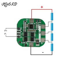 베터리악세사리 bms 4s 8a 3.7v 14.8v 18650 리튬 이온 리튬 배터리 충전 보호 보드 밸런스 버전 이퀄라이저 드릴 모터, 없음