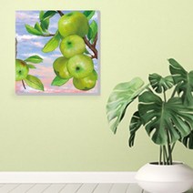 건강 액자 풍수 6App-30C 행운 에좋은그림 복 돈들어오는그림 을부르는 사과 지리 인테리어액자 그림 재물 나무 부자되는그림 캔버스 벽 천장장식