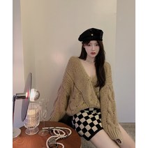 HQINT 여자 니트 긴팔 니트티 가을 봄 겨울 여자니트 오버핏 여자니트티 루즈핏 긴팔티 단추 데일리 사계절 기본 빅사이즈 ZB-33289