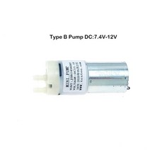 워터 펌프 대용량 7.4 자체 프라이밍 DC 370 V-12V 자동 급수 장비 용 마이크로 전기 다이어프램 9V 1 개, 02 Type B Pump
