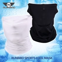 RUNBIRD 스포츠 넥쿨러 귀걸이 타입, 검정색