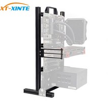 미니 ITX MATX ATX PC 테스트 벤치 핸들 운반 컴퓨터 수냉 오픈 프레임 오버클럭 에어 케이스 HTPC 지원 그래픽 카드, [01] ATX, [01] Black