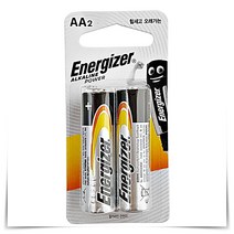 에너자이저 알카라인 AA 건전지 2P 무수은 1.5V 일회용 전지 1회용 에너자이너 배터리