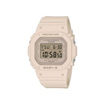 [베이비지 BABY-G] BGD-565-4DRR 슬림하고 컴팩트한 스퀘어 시리즈 핑크 베이지 전자시계