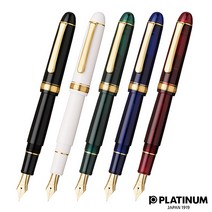 플래티넘 센츄리 만년필 금장 3776 PNB-15000, #1 블랙 인 블랙, C
