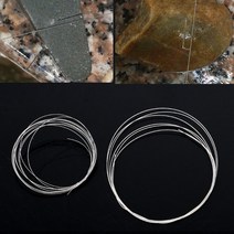와이어톱 줄톱 다이아몬드 에머리 옥 유리 DIY 절단용 1m 0.26/0.38mm 톱날 금속 와이어, 02 0.38mm