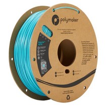 Polymaker 3D 프린터 PolyLite PETG 필라멘트 Teal 1kg, 3D 프린터 PETG 필라멘트 Teal 1lg