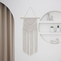 펫플랜트 월 행잉 마크라메, 다이아 마크라메/수제튤립조화(진한사랑의 파우더)