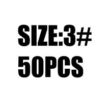 호환 낚시배 바다낚시배요트 부품 슈퍼 대륙 50pcs 파이크 액세서리 커넥터 핀 베어링 롤링 회전 스테인레스 스틸 스냅 바늘 미끼, zh-3