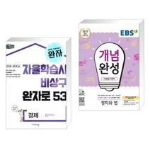 (서점추천) 완자 고등 경제 (2021년용) + EBS 개념완성 사회탐구영역 정치와 법 (2020년용) (전2권), 비상교육, 사회영역