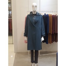 크로커다일 레이디 구스 조끼 캐시미어 혼방 코트 세트 CL9WCT301.GR