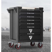 멀티 툴 카트 바퀴형 이동식 공구 수납함 작업대, X-778 (7단서랍+스테인리스 작업대)