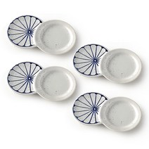 꿈꾸는 키친 도자기 2구 꽃 종지 4P, 1세트