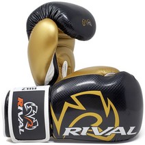 Rival 복싱 RB7 피트니스 Plus Hook Loop Bag 글러브 14온즈, Black/Gold, XL
