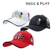 홀릭앤플레이 HP 홀릭앤플레이 공용 자수로고 골프모자 (HA2UCA001), M